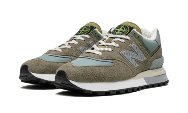 New Balance 574 "Stone Island - Steel Blue" – Men's Classic Running Sneakers - Image 4