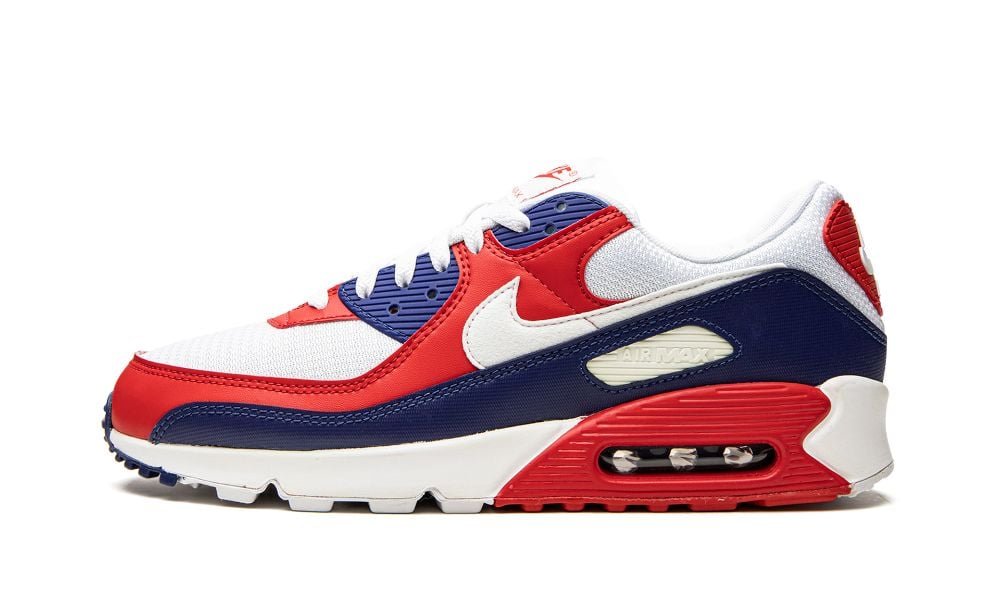 Air Max 90 "USA" – Men's Patriotic Iconic Streetwear Fashion Running Sneakers